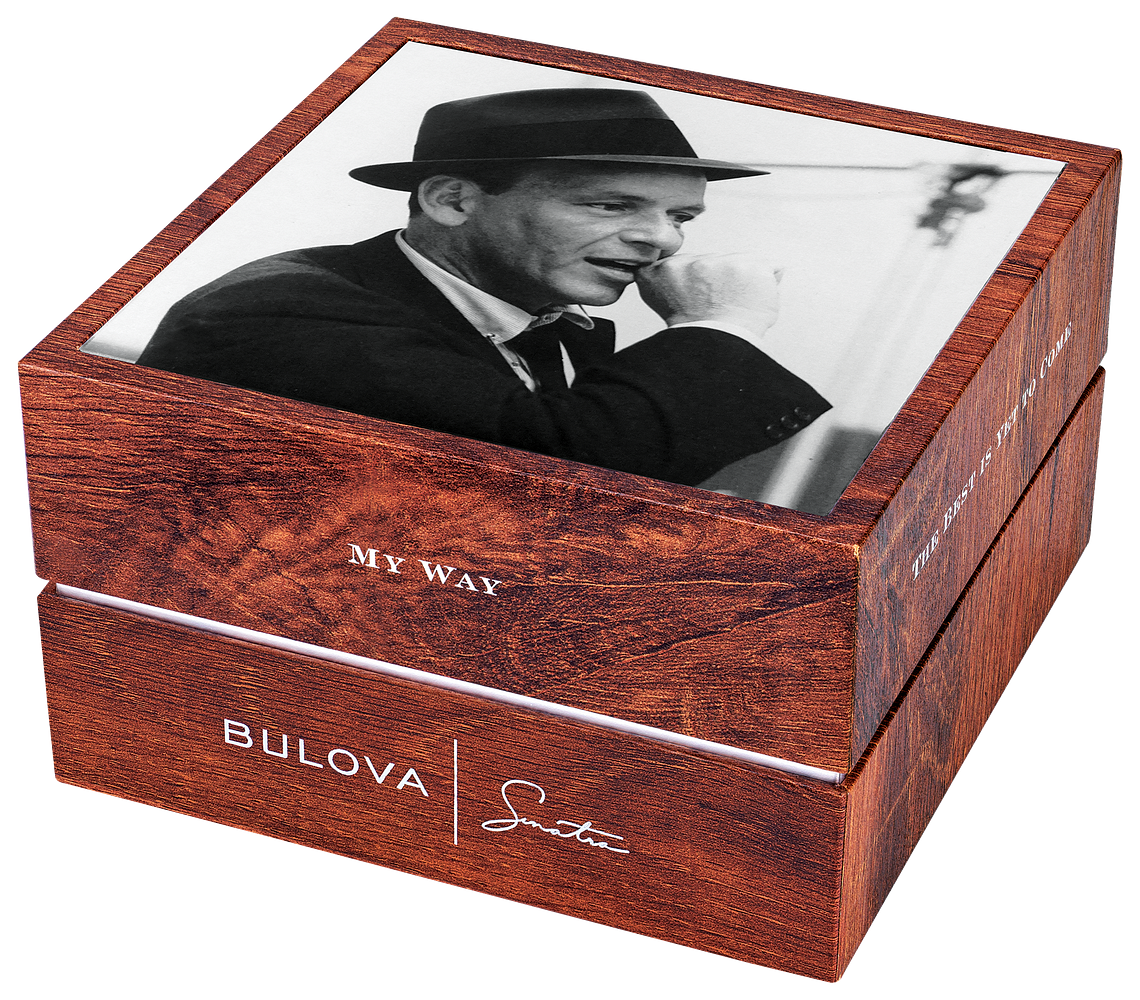 Bulova Frank Sinatra Leather Strap Men's Watch 97B196