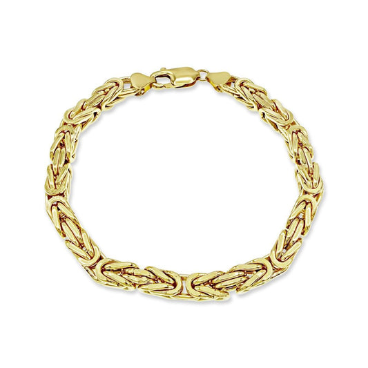 10K Yellow Gold Byzantine Link Bracelet