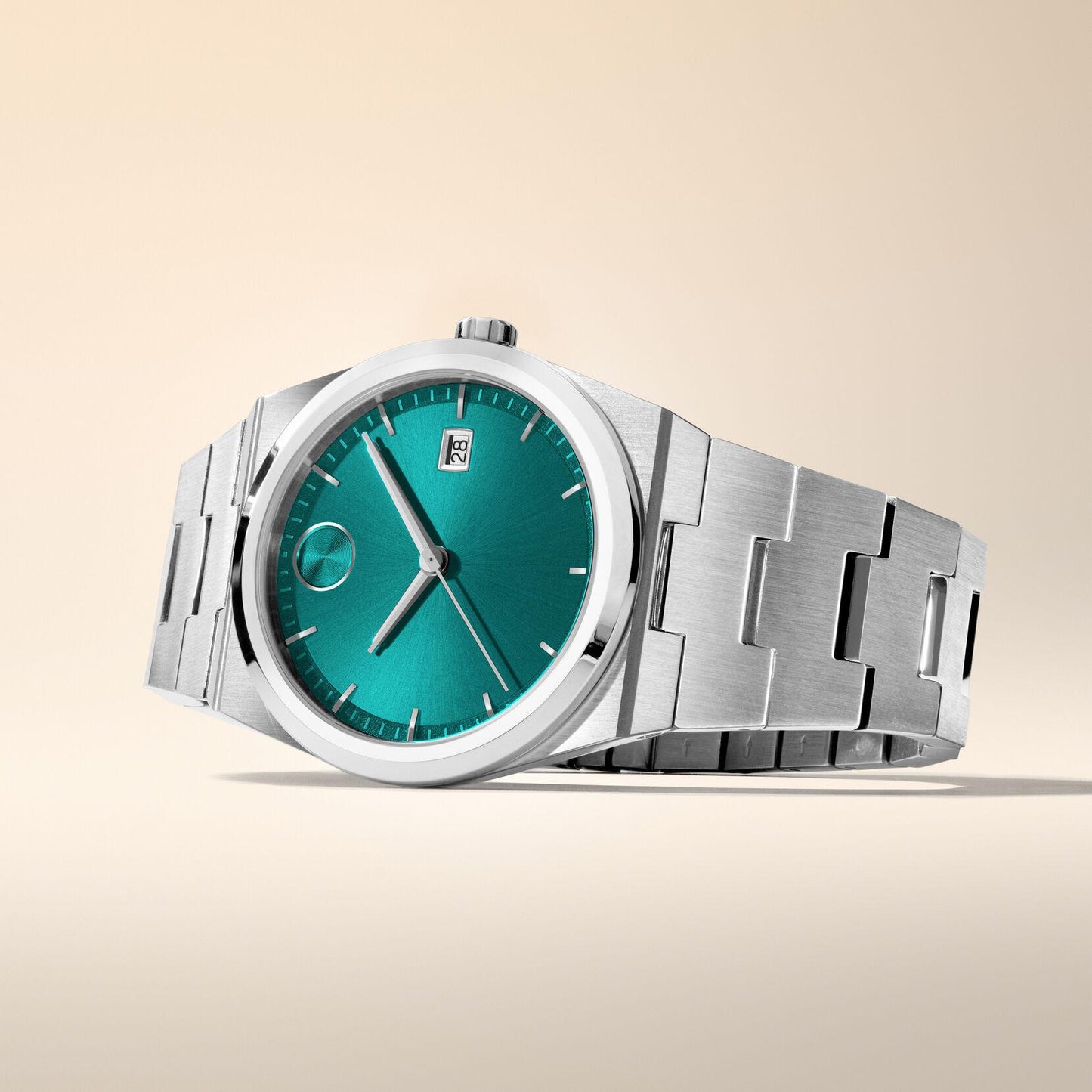 Movado BOLD Quest Green Dial Watch