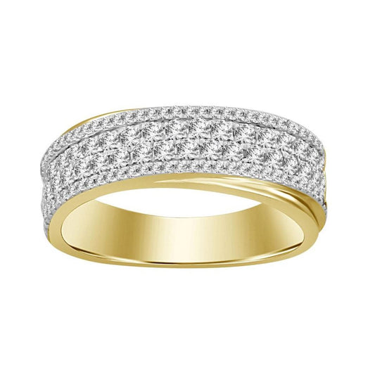 0.65 cttw Round Diamond Womens Bridal Wedding Band Ring 14k Yellow Gold