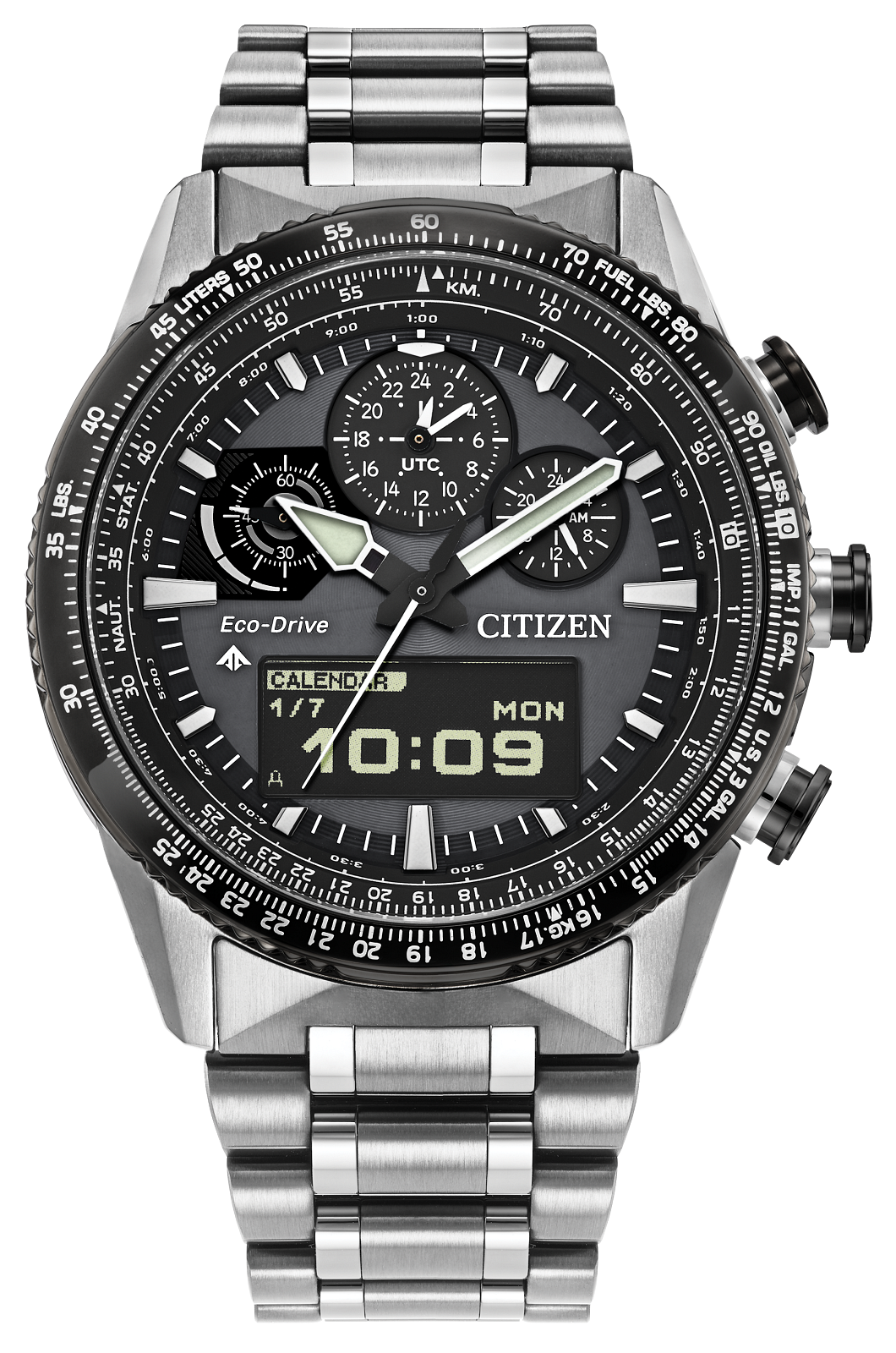 Citizen Promaster Skyhawk U830 Eco-Drive Gray Dial Mens Watch JV2006-55H