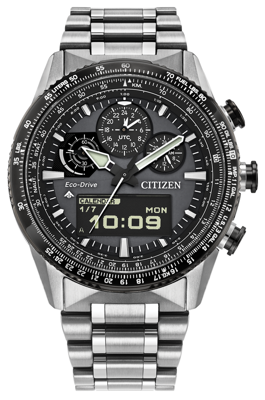 Citizen Promaster Skyhawk U830 Eco-Drive Gray Dial Mens Watch JV2006-55H