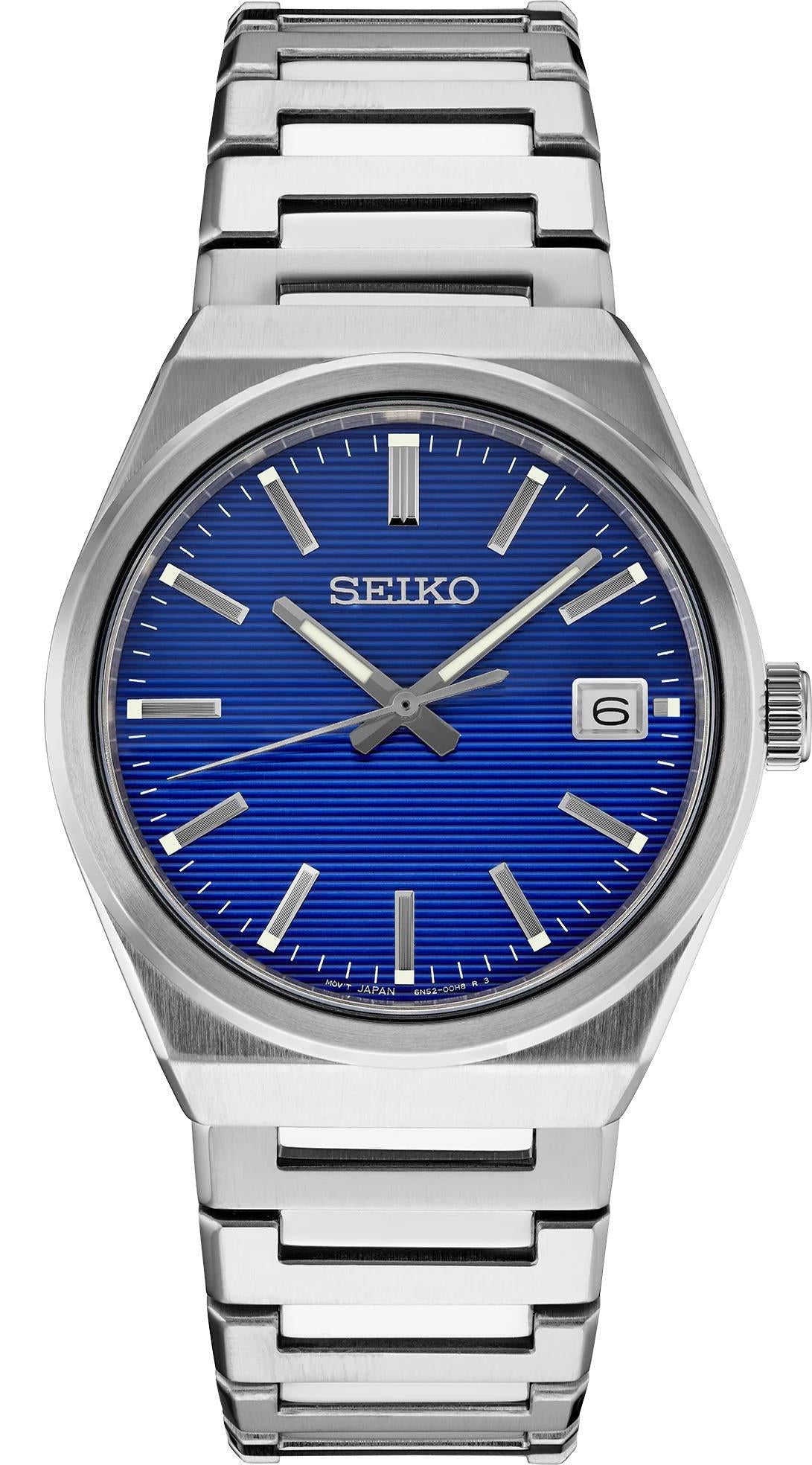 Seiko Essentials Quartz Blue Dial Mens Watch SUR555