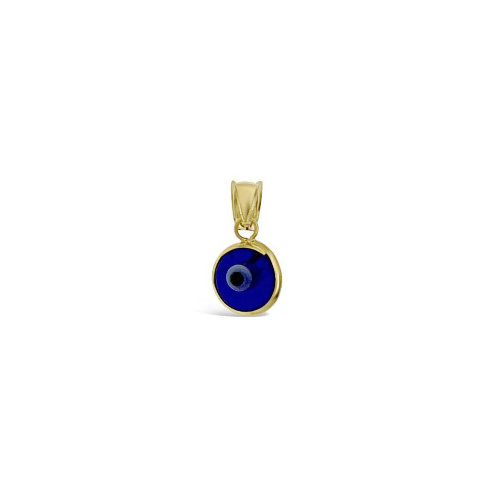 14k Gold Evil Eye Protection Pendant Charm