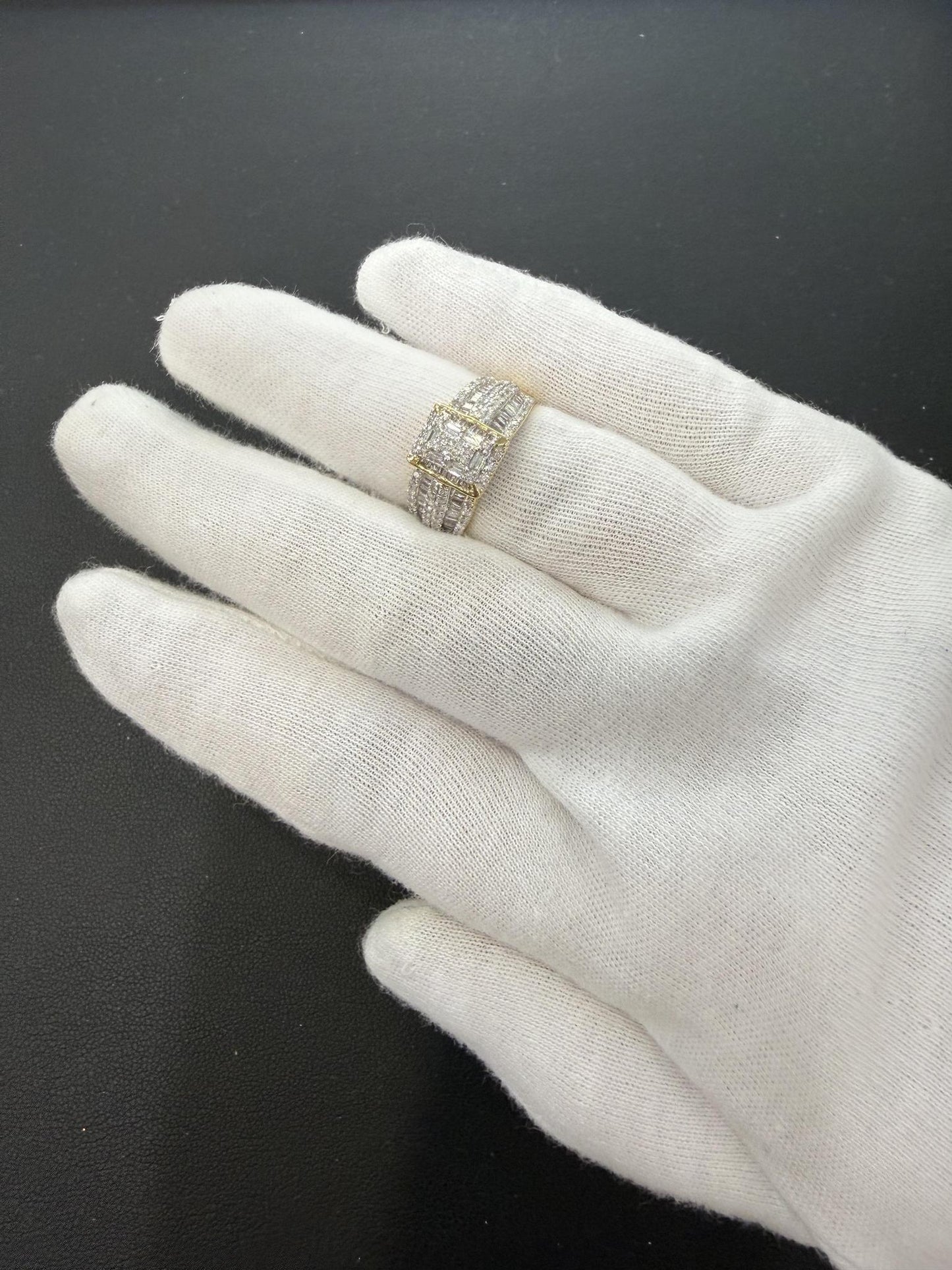 1.03ctw Diamond Baguette Engagement Bridal Ring 14K Yellow Gold
