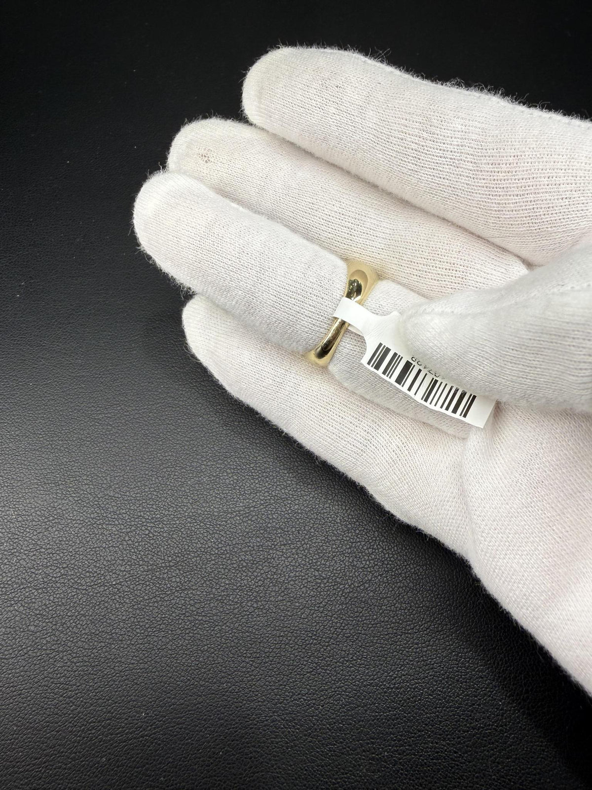 10K Yellow Gold Ribbed Dome Ring