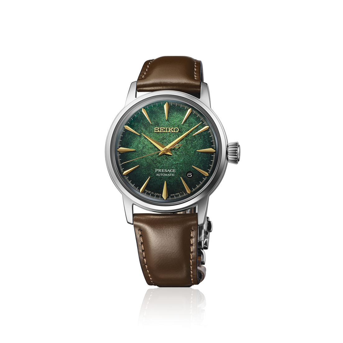 Presage Cocktail Time SS Automatic Green Dial Watch HCB002