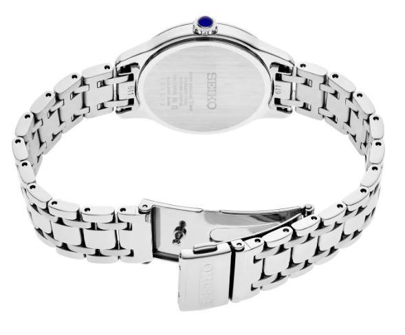 Seiko Diamond Quartz Mother-of-Pearl Dial Womens Watch SRZ537