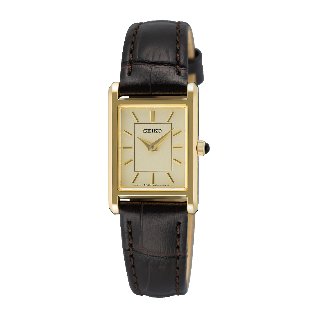 Seiko Essentials Quartz Champagne Dial Womens Watch SWR110