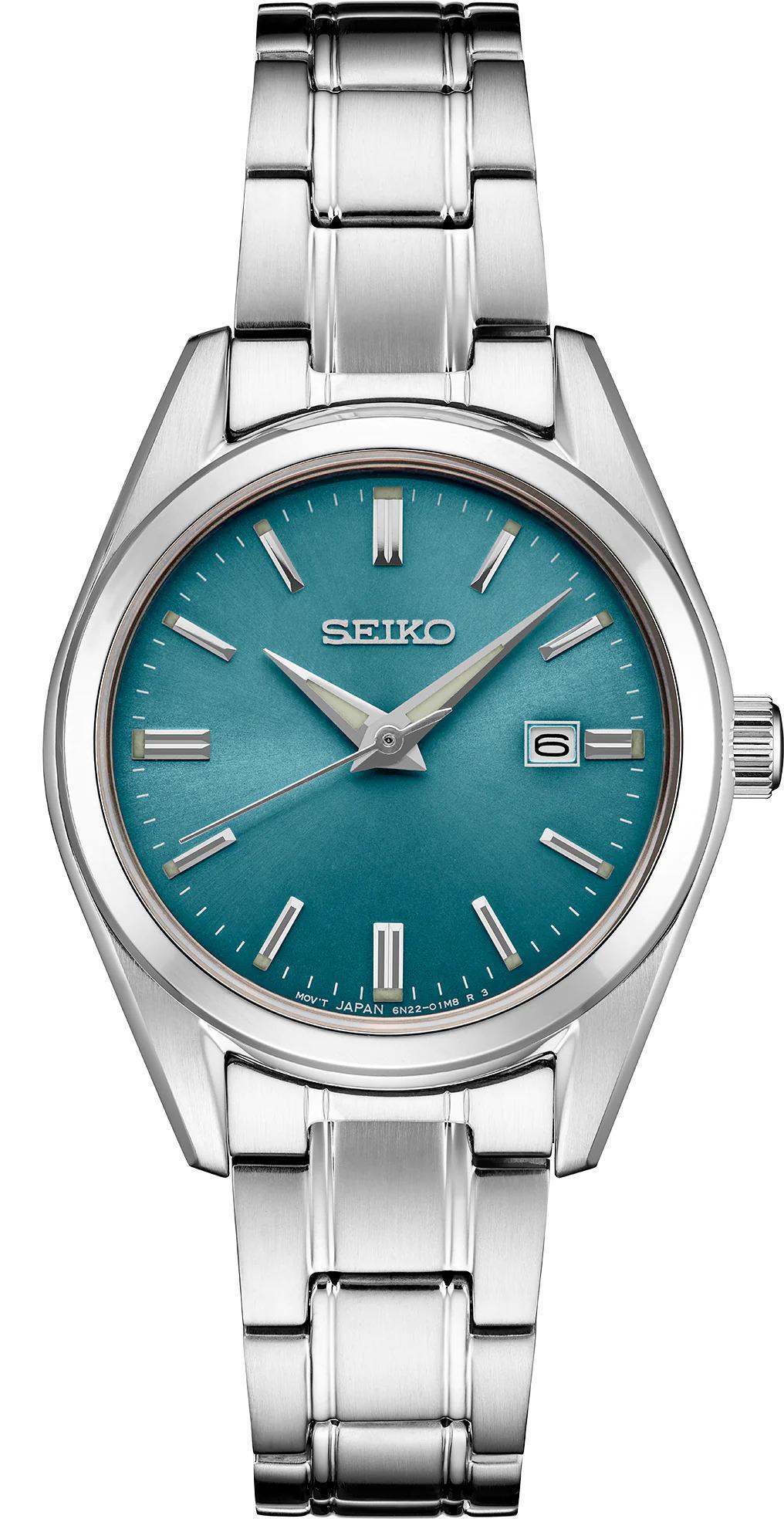 Seiko Essentials Quartz Ladies Blue Dial Watch SUR531