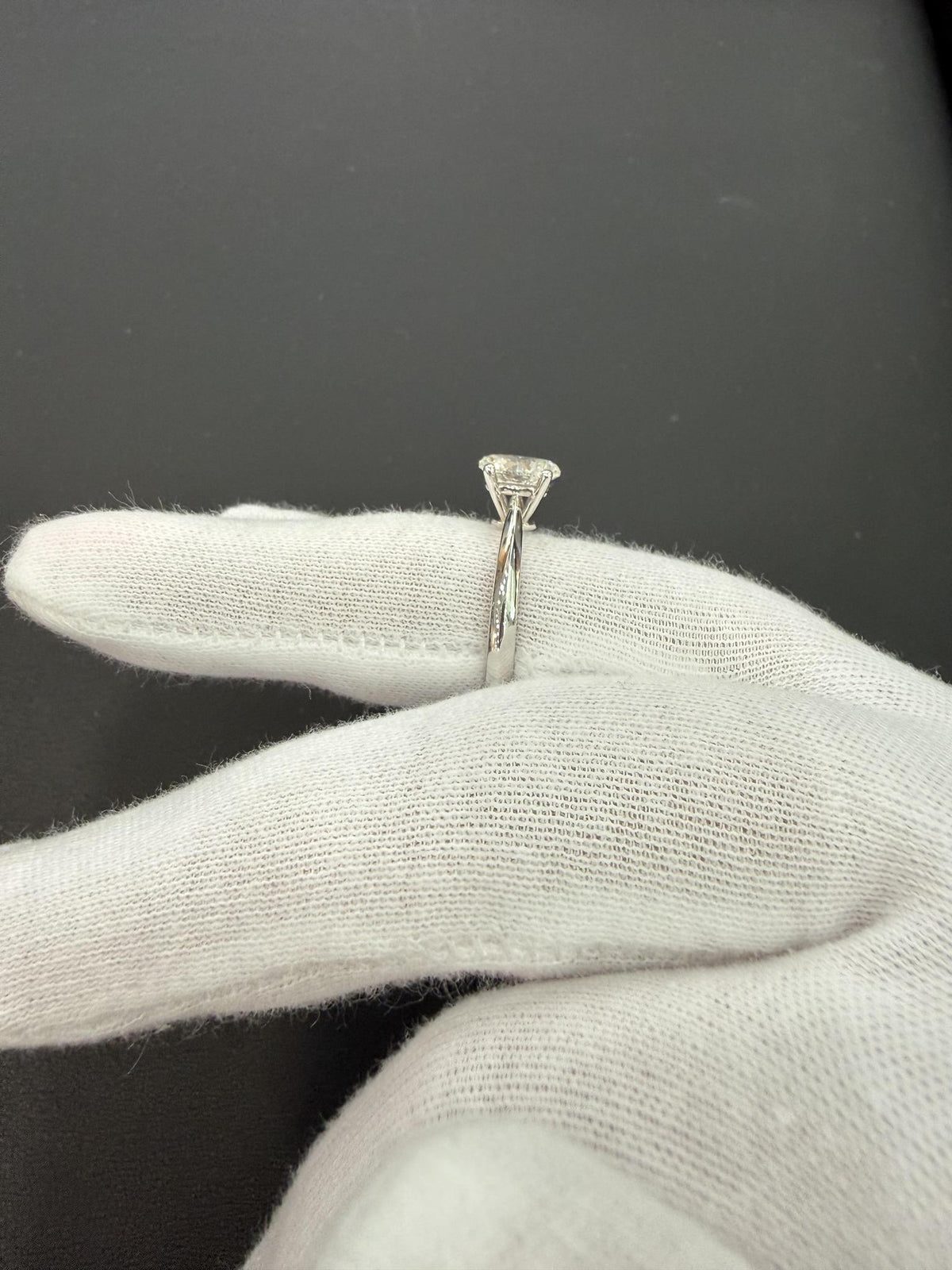 1.01ct GIA Certified Natural Oval Diamond Solitaire Engagement Ring 14K White Gold