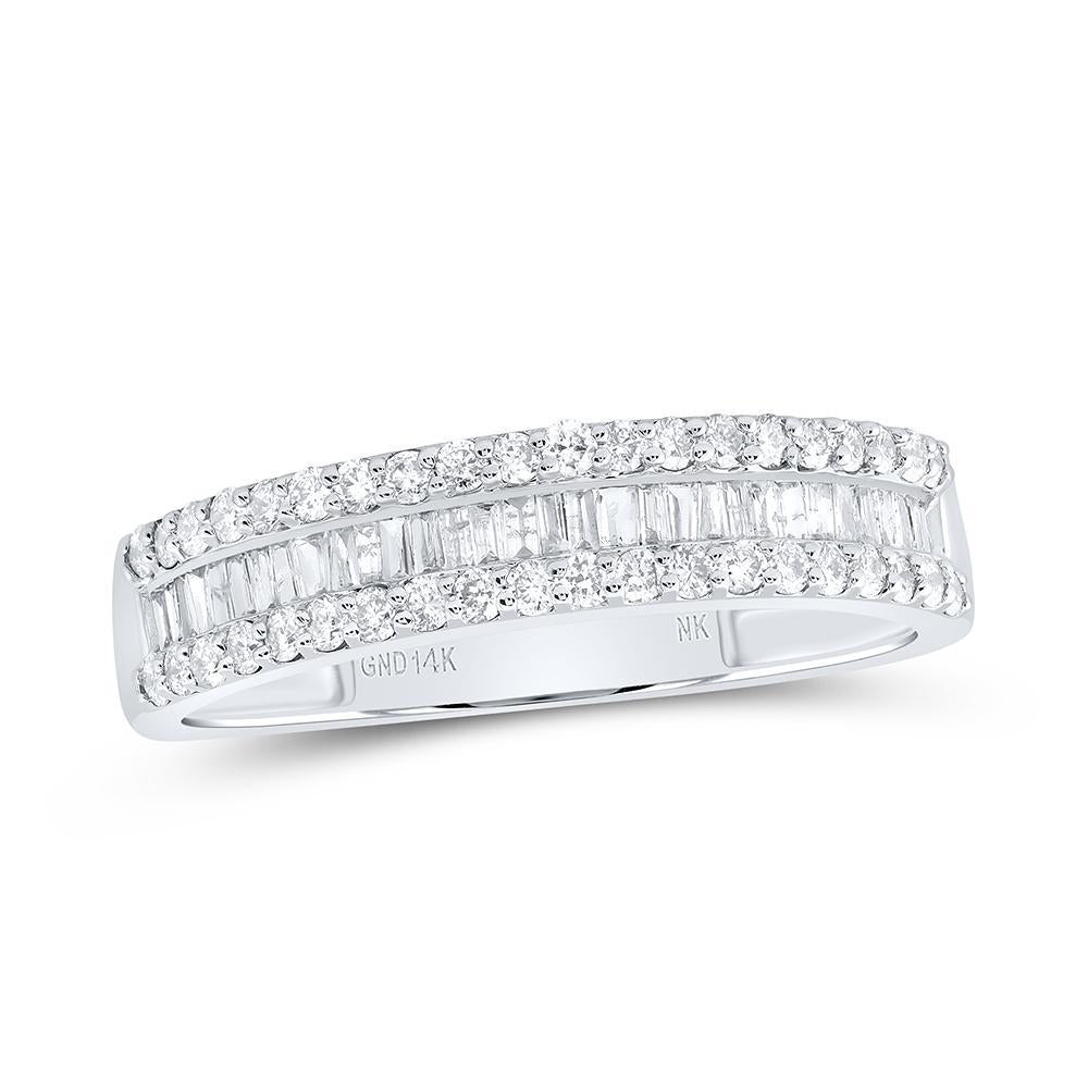 1.75ctw Emarald Diamond Bridal Trio His Hers Set Ring Band 14K White Gold