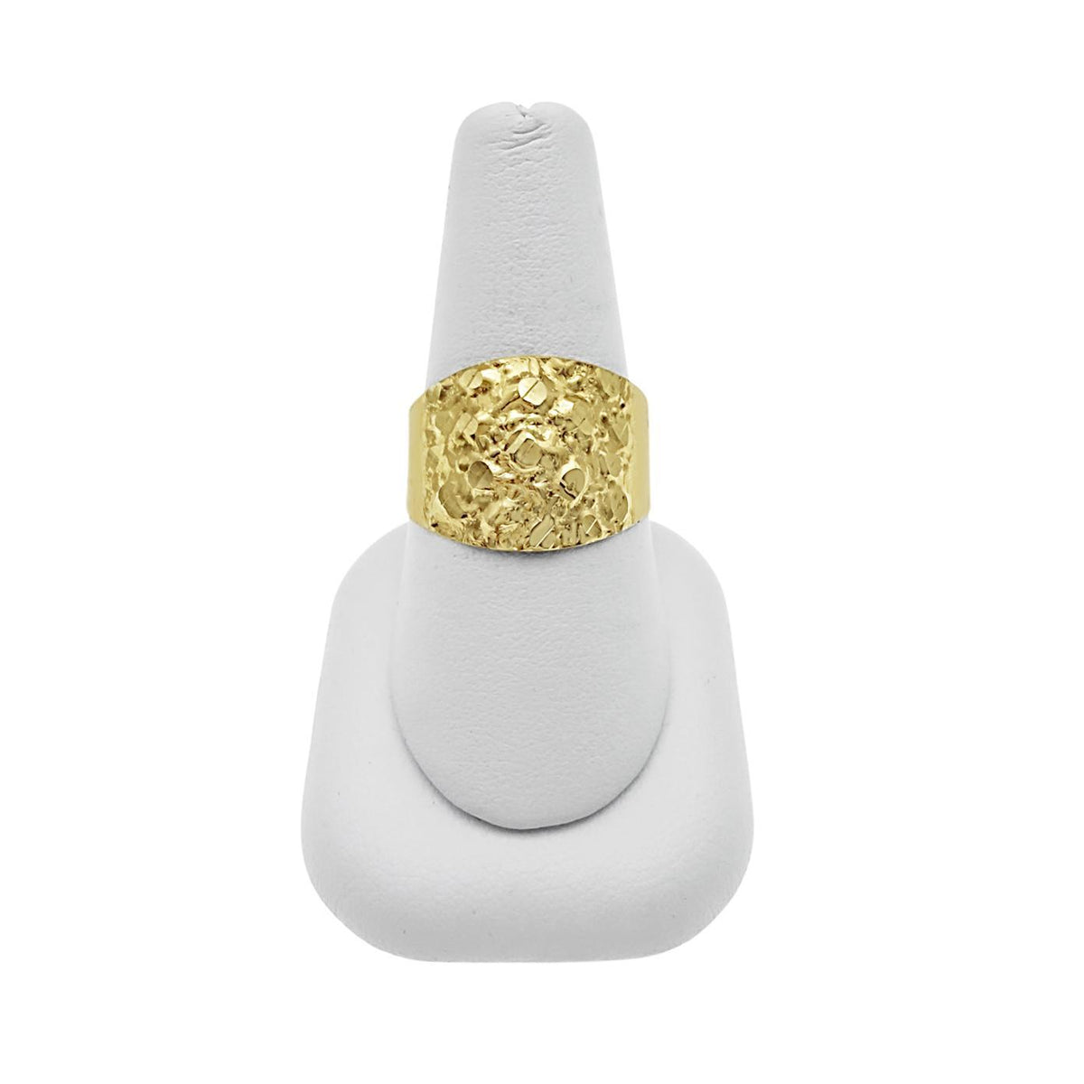 10K Yellow Gold Mens Nugget Ring