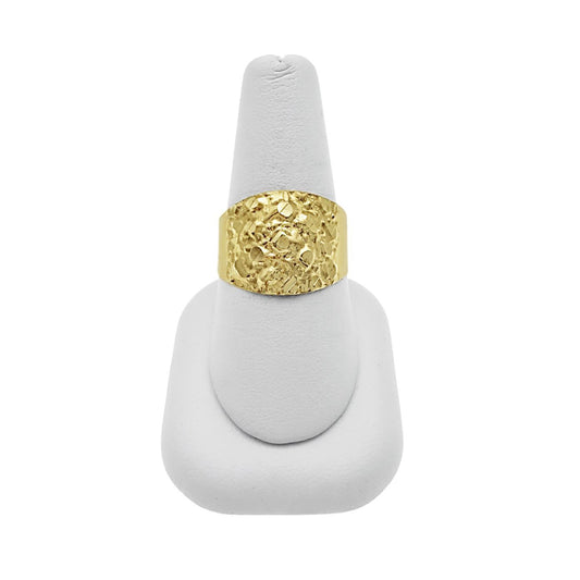 10K Yellow Gold Mens Nugget Ring