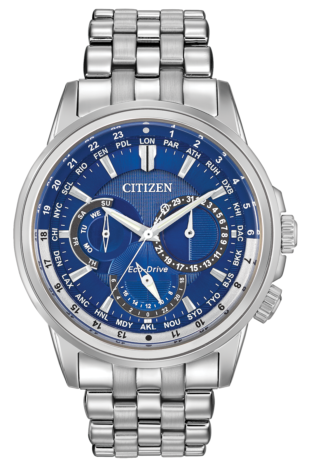 Citizen Eco-Drive Calendrier Blue Dial Mens Watch BU2021-51L