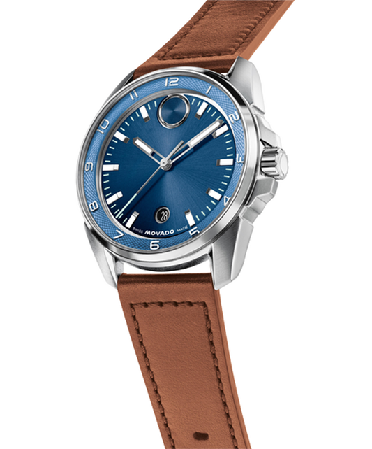 Movado Bold Verso S Blue Dial Mens Watch 3601454