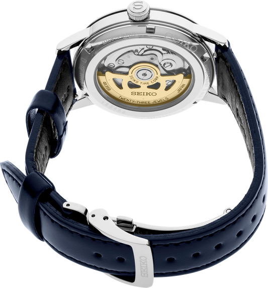 Seiko Presage Cocktail Time Automatic Navy Dial Mens Watch SRPE43