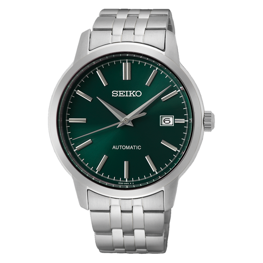 Seiko Essentials Green Dial Automatic Watch SRPH89