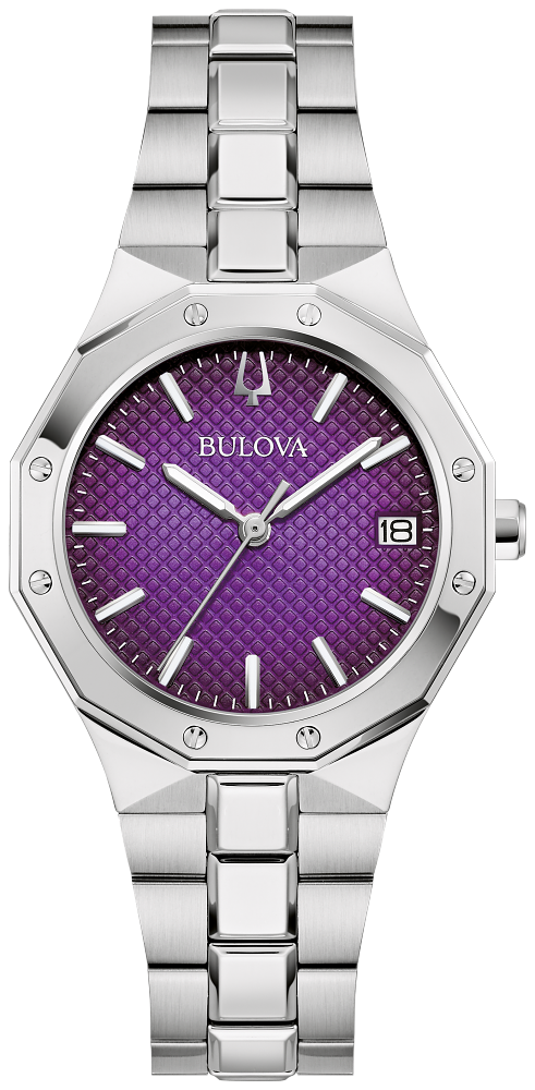 Bulova Prestige Purple Dial Womens Watch 96M168