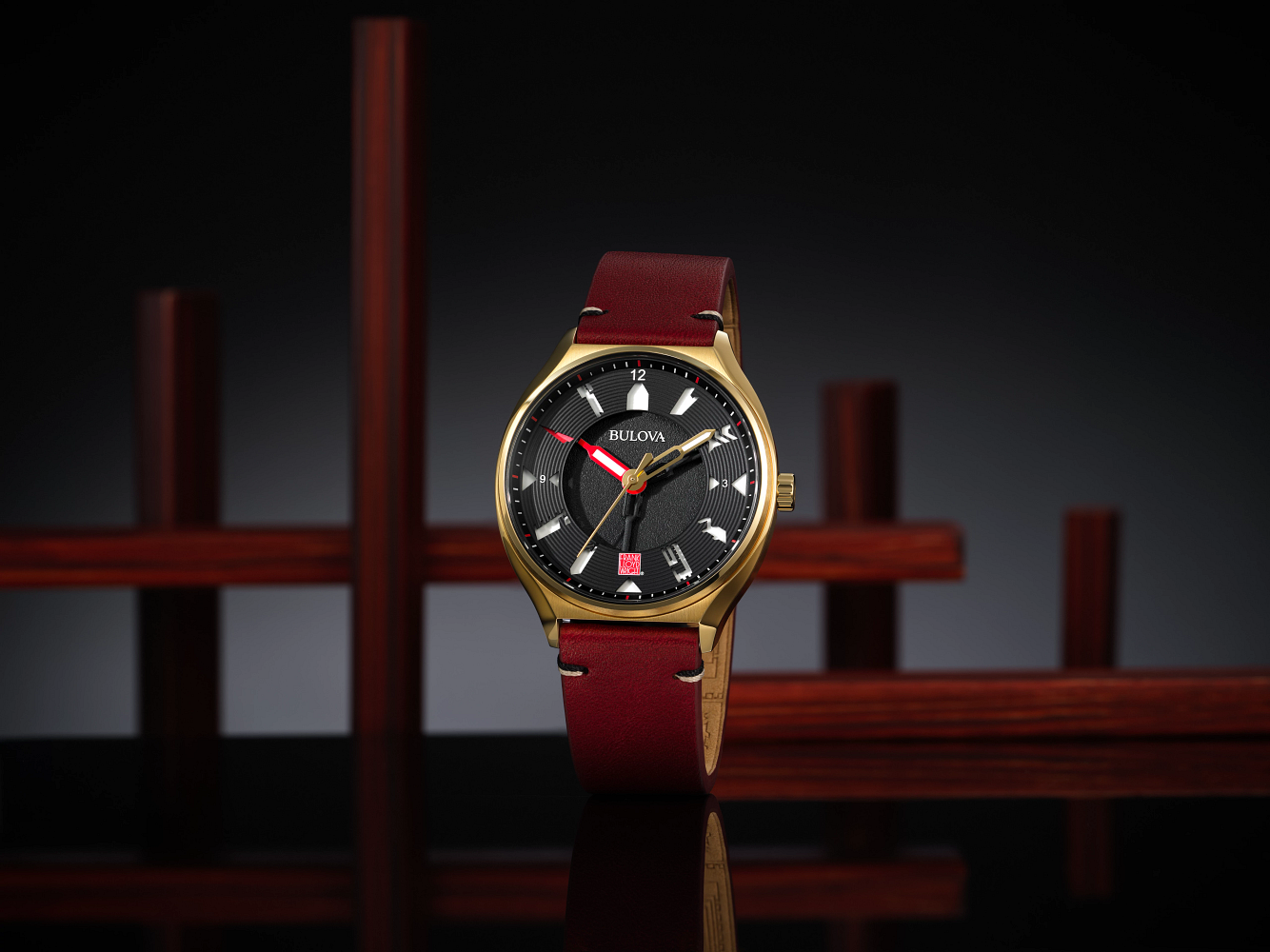 Bulova Perforated Panels Frank Lloyd Wright Automatic Mens Watch 97A192