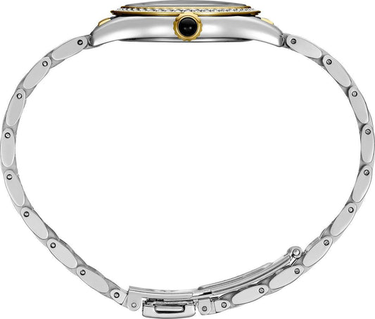 Seiko Essentials Two tone Crystals Womens Watch SUR540