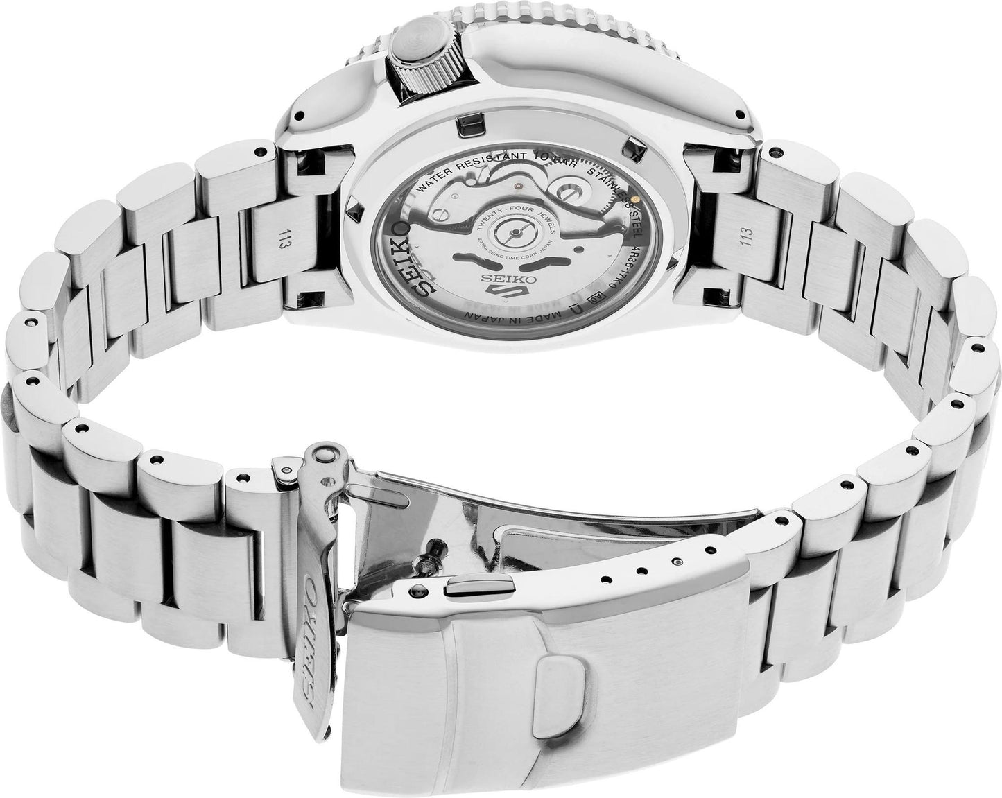 Seiko 5 Sports Automatic Black Dial Mens Watch SRPL85