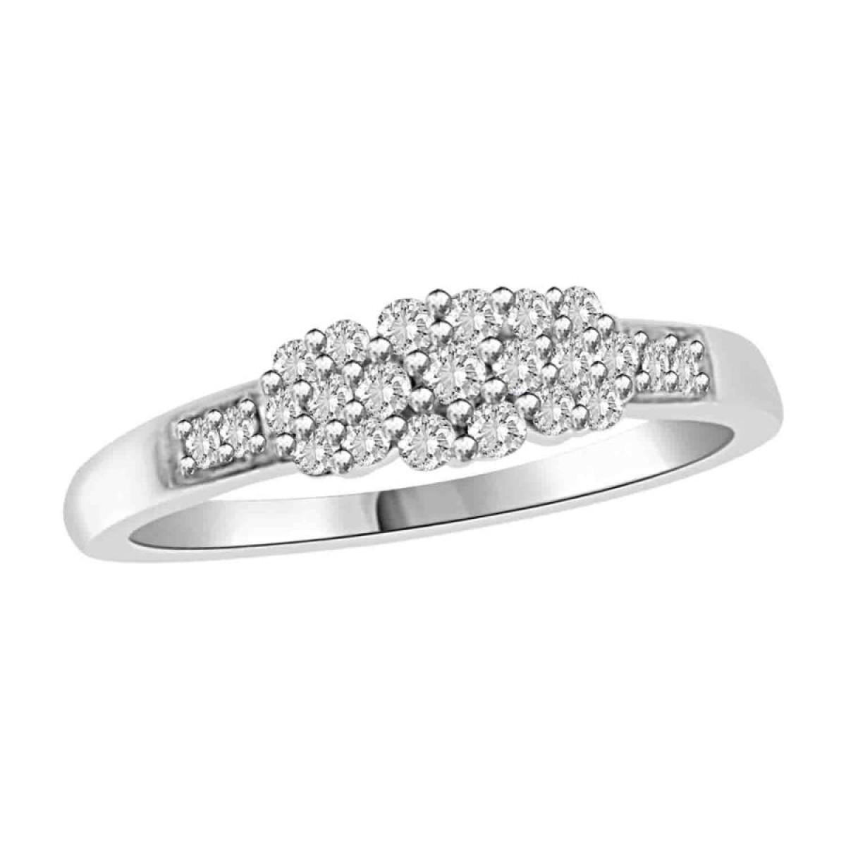 0.25cttw Diamond Promise Engagement Ring 10k White Gold