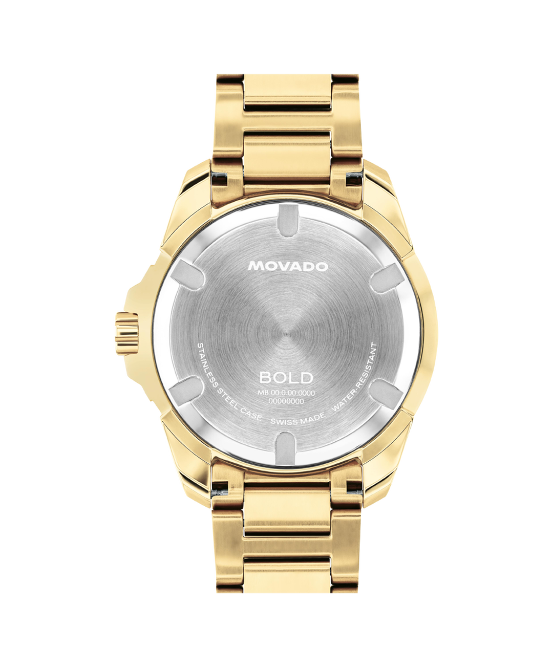 Movado BOLD Verso S Ionic Plated Gold tone Dial Mens Watch 3601392