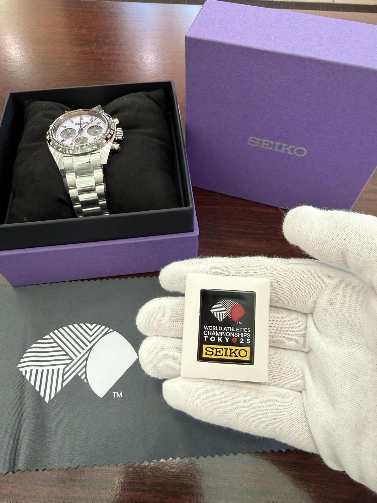 Seiko Prospex Speedtimer Solar Chronograph World Athletics Championships Tokyo 25 Limited Edition SSC955