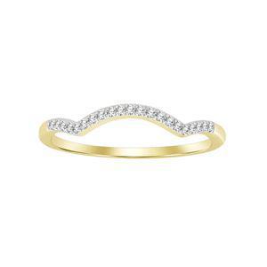 0.25ctw Diamond Cluster Halo Bridal Set 10K Yellow Gold