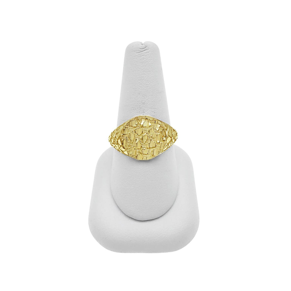 10k Yellow Gold Nugget Ring 107051