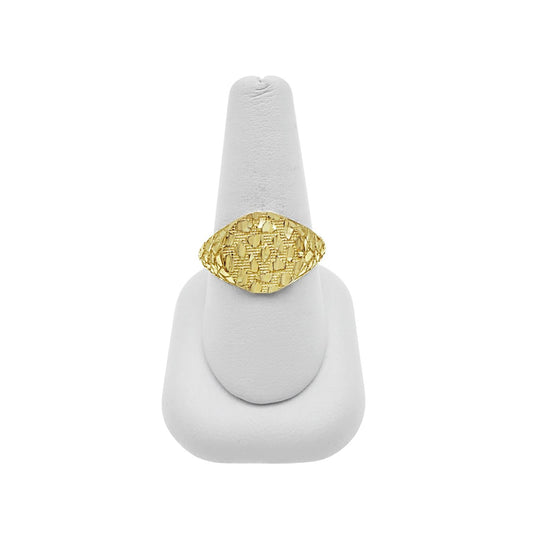 10K Yellow Gold Mens Nugget Ring