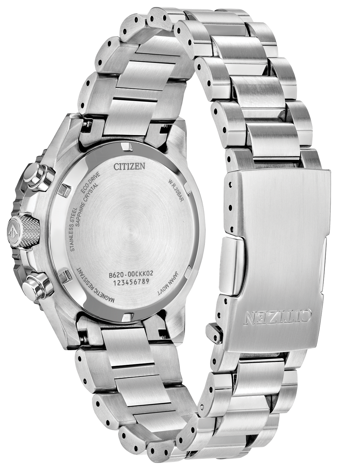 Citizen Promaster Navihawk Eco-Drive Chrono Salmon Dial Mens Watch CA4664-60X