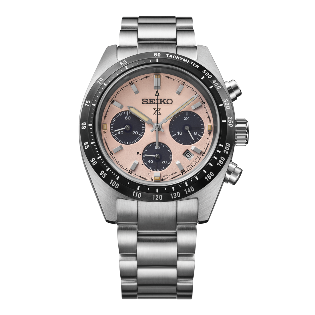 Seiko Prospex Speedtimer Solar Chronograph Men's Pink Dial Watch SSC963