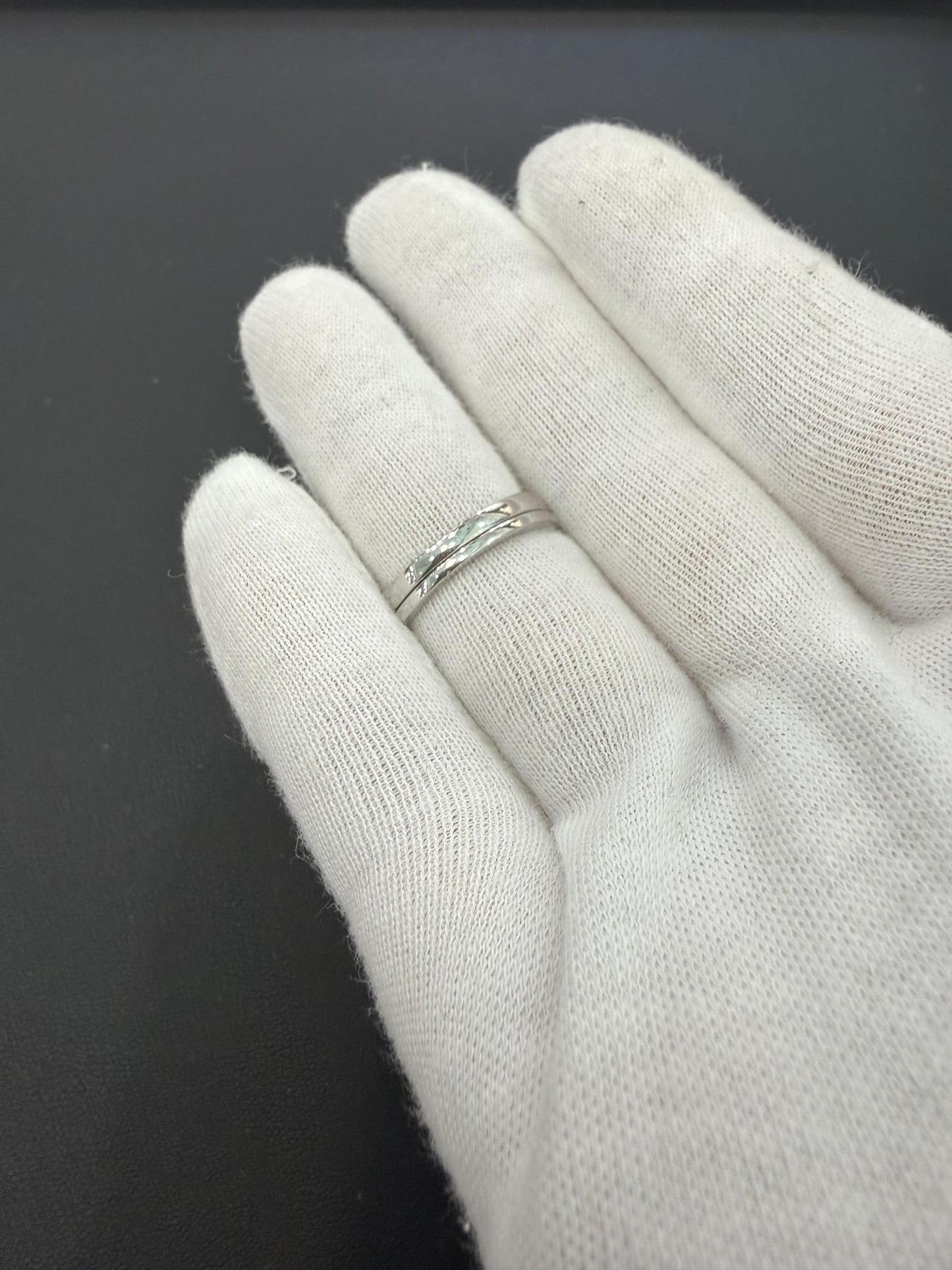 0.50ctw Diamond Princess Cluster Bridal Set Ring 10K White Gold