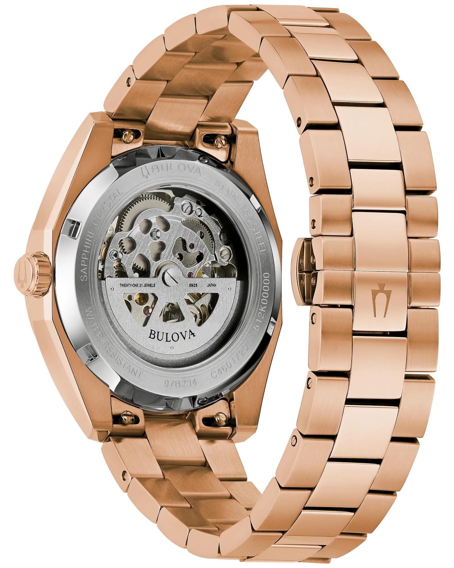 Bulova Surveyor Automatic Purple Dial Watch 97B234