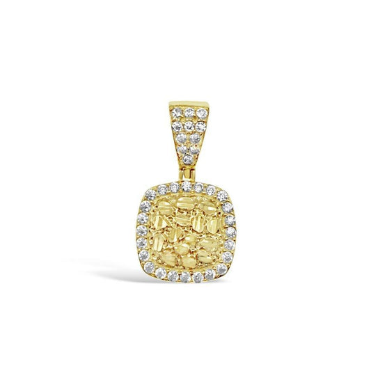 10k Yellow Gold Nugget Pendant