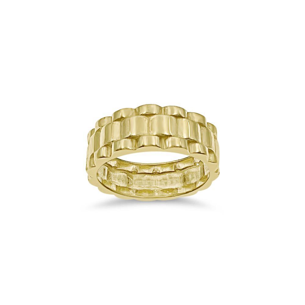 10k Gold Ring Mens Band Size 9