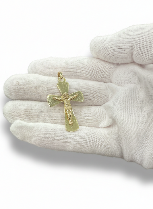 925 Sterling Silver Jesus Crucifix Cross Pendant