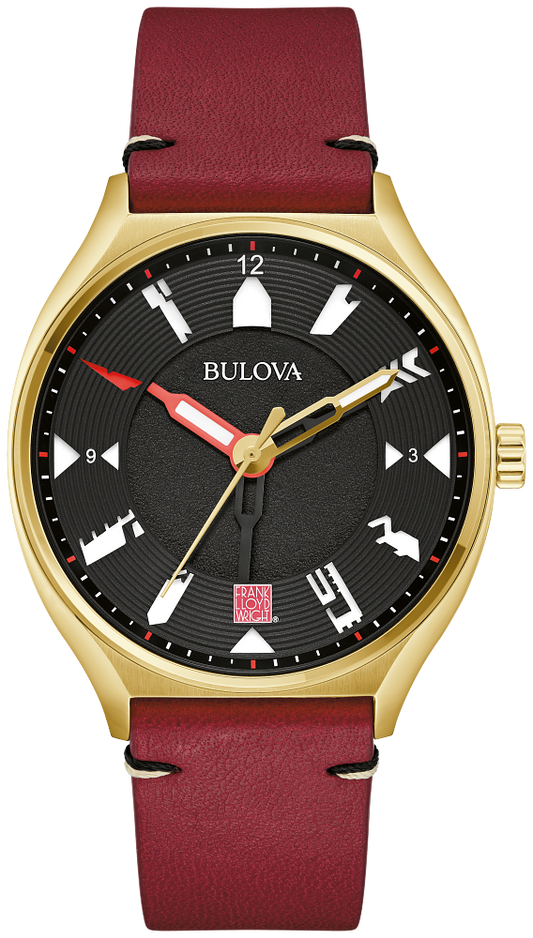 Bulova Perforated Panels Frank Lloyd Wright Automatic Mens Watch 97A192