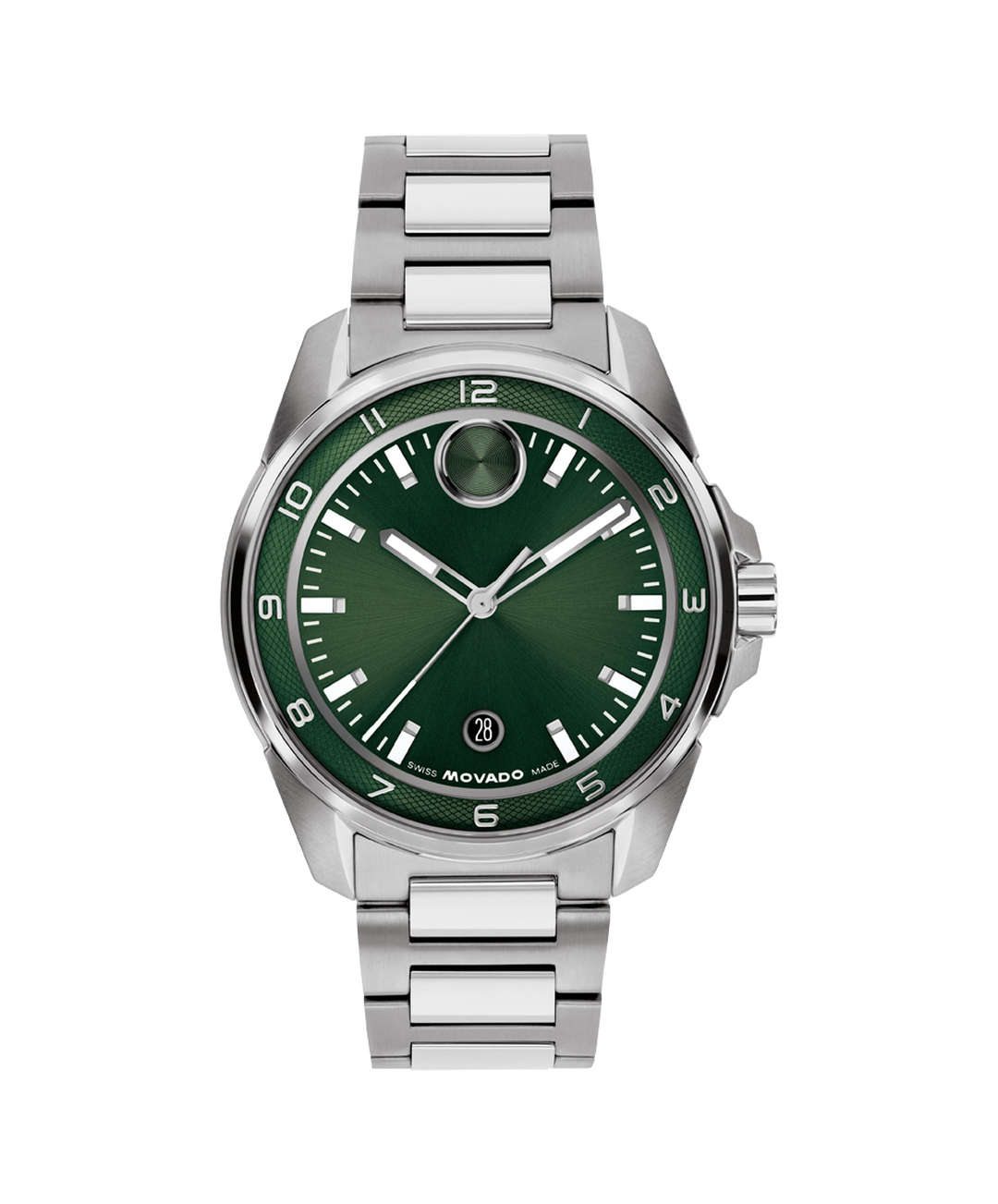 Movado Bold Verso S Green Dial Mens Watch 3601390