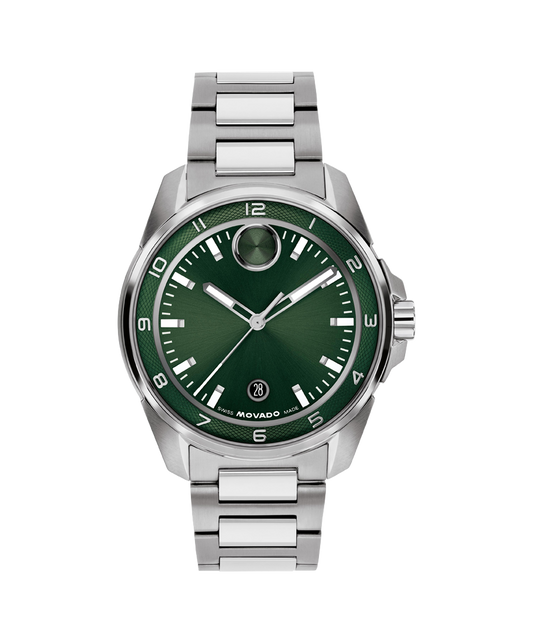 Movado Bold Verso S Green Dial Mens Watch 3601390