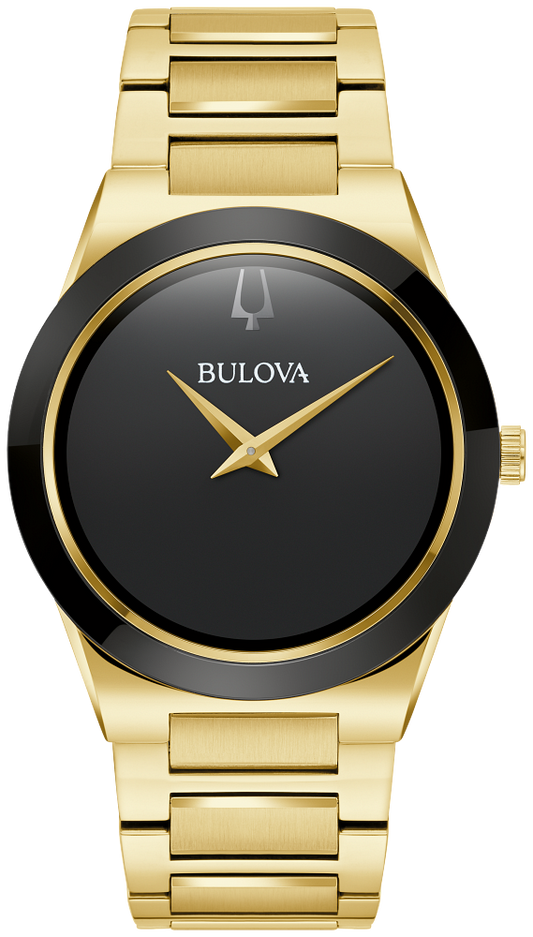 Bulova Millennia Mens Gold Tone Watch 97A183