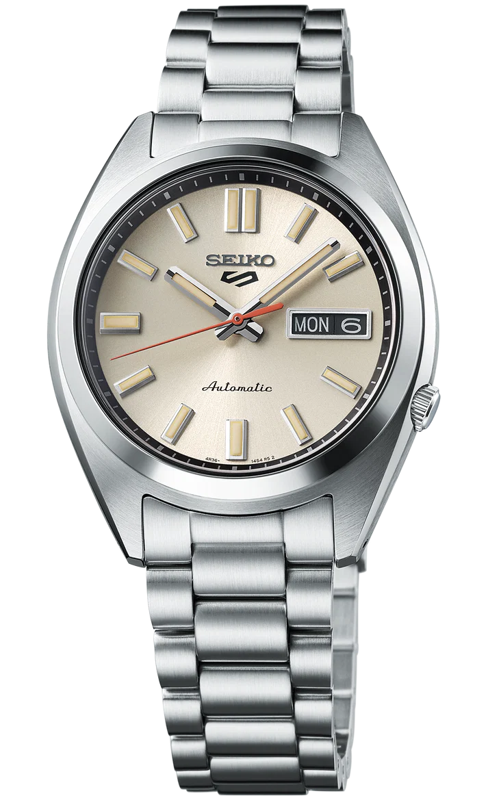 Seiko 5 Sports Automatic Mens Ivory Dial Watch SRPK91