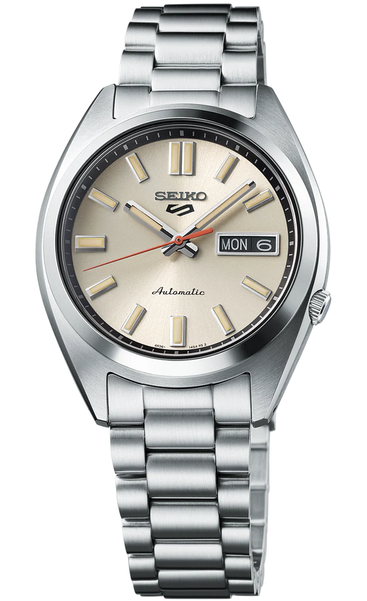 Seiko 5 Sports Automatic Mens Ivory Dial Watch SRPK91