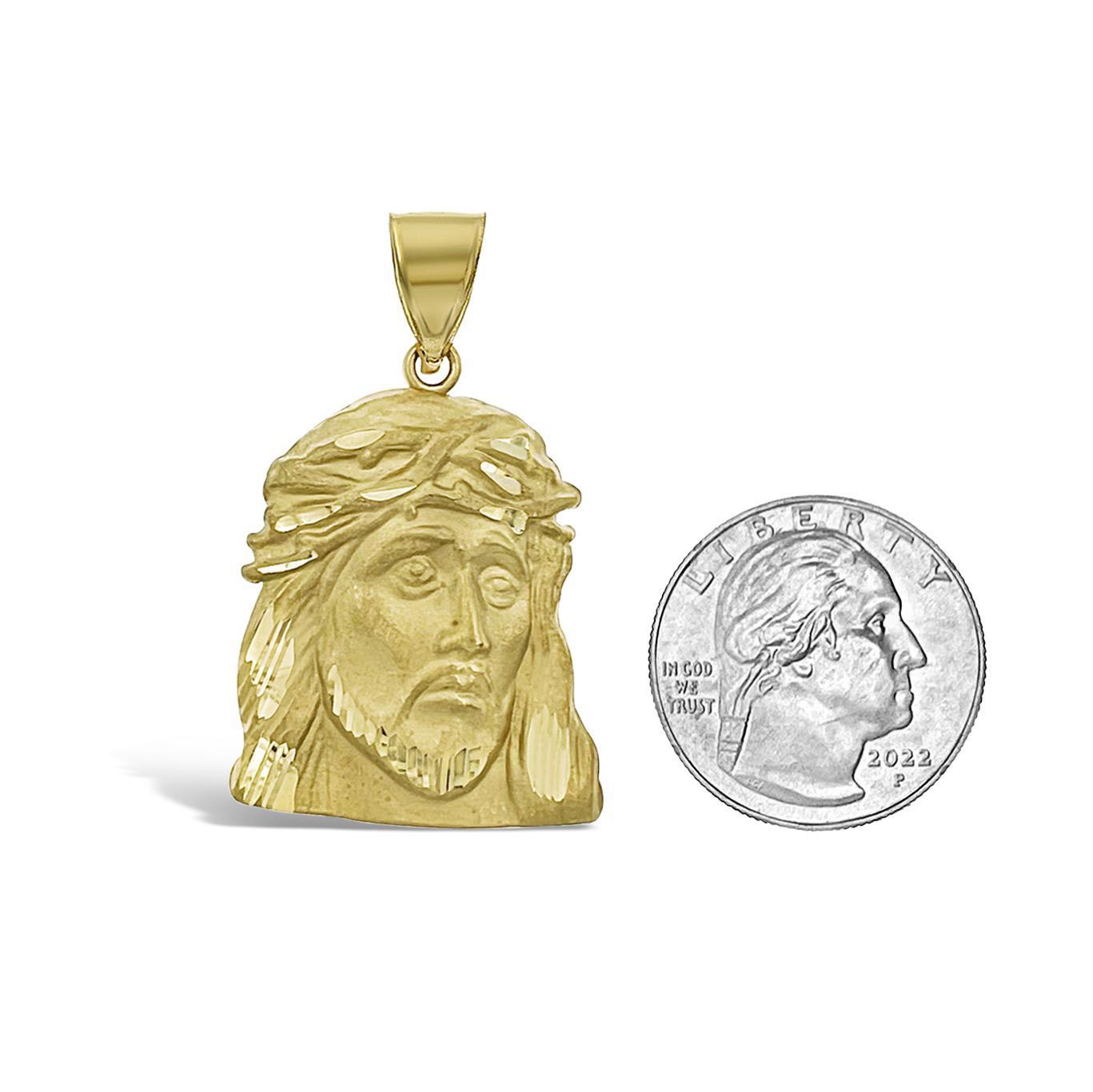 Jesus christ face on sale pendant