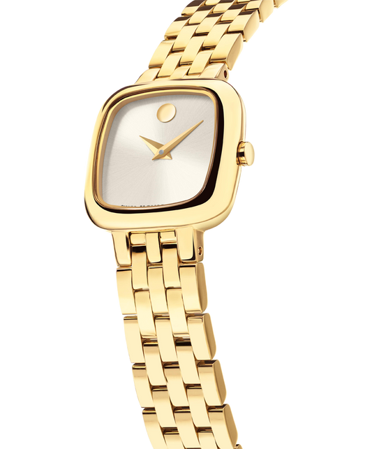 Movado Museum Classic Champagne Dial Womens Watch 0608095
