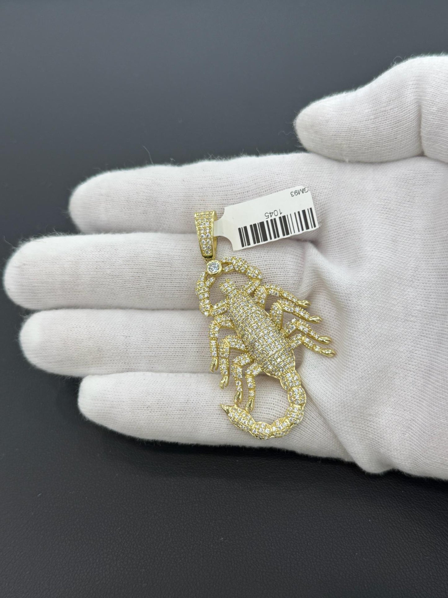 Gold over 925 Sterling Silver Charm Scorpio 1045