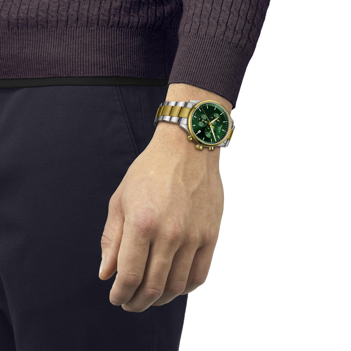 Tissot Chrono XL 45mm Green Dial Men's Watch T1166172209100