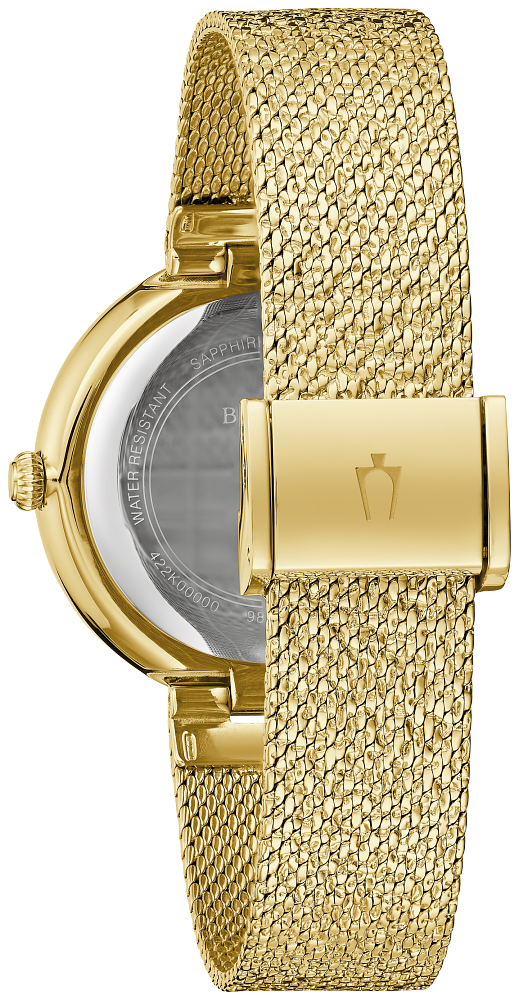 Bulova Crystal Gold tone Womens Watch 98L321